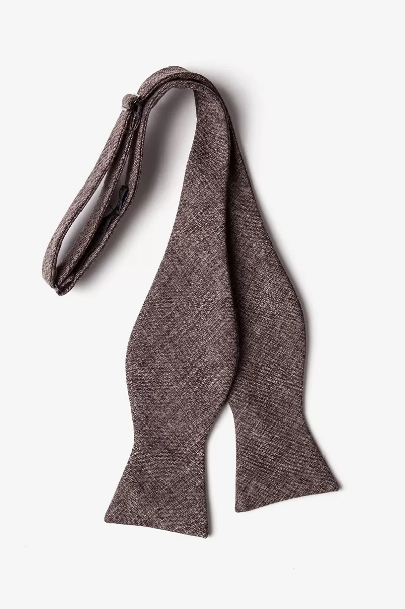 Ties Galveston Dark Brown Self-Tie Bow Tie DarkBrown Sale