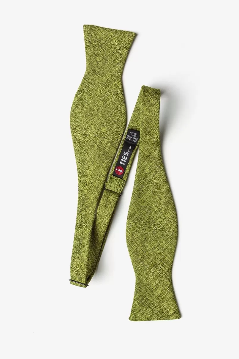 Ties Galveston Lime Green Self-Tie Bow Tie LimeGreen New