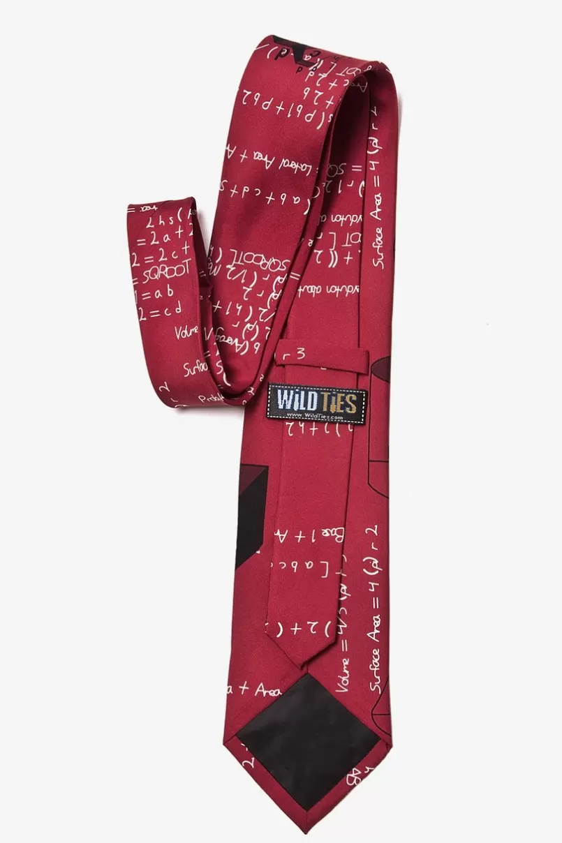 Ties Geometry Red Tie Cheap