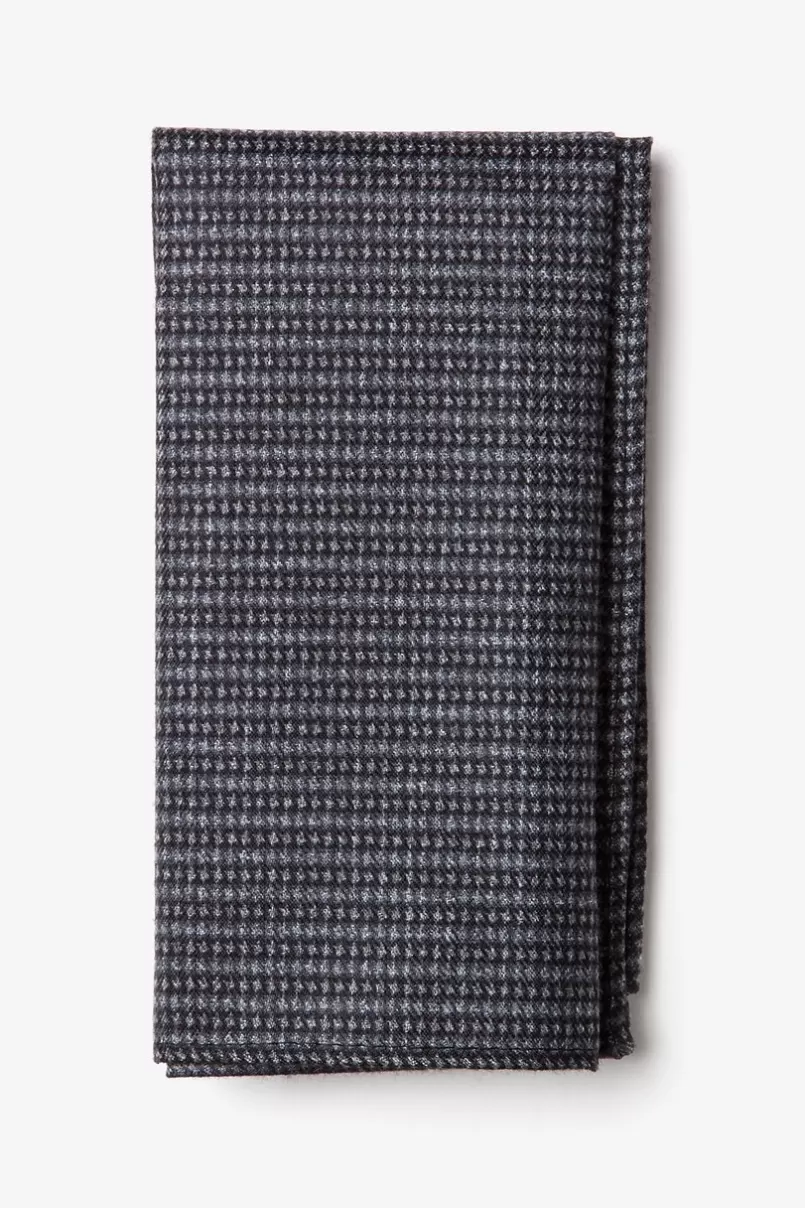 Ties Gilbert Pocket Square Charcoal Outlet
