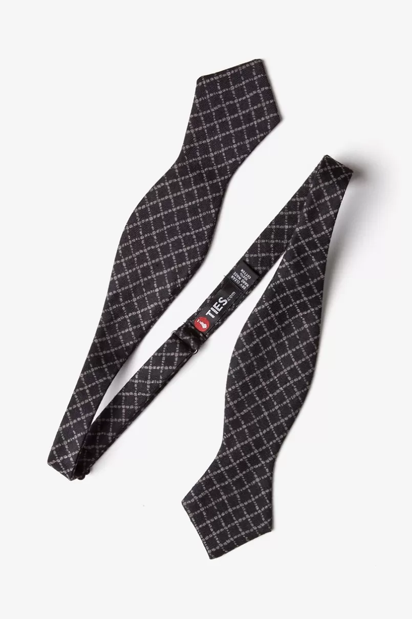 Ties Glendale Diamond Tip Bow Tie Black Best Sale