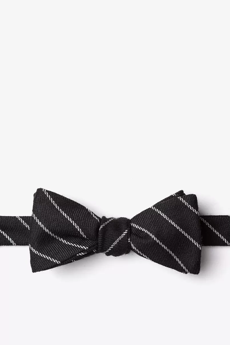 Ties Glenn Heights Skinny Bow Tie Black Cheap