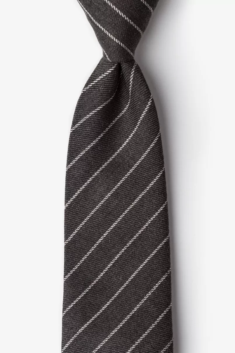 Ties Glenn Heights Charcoal Extra Long Tie Hot