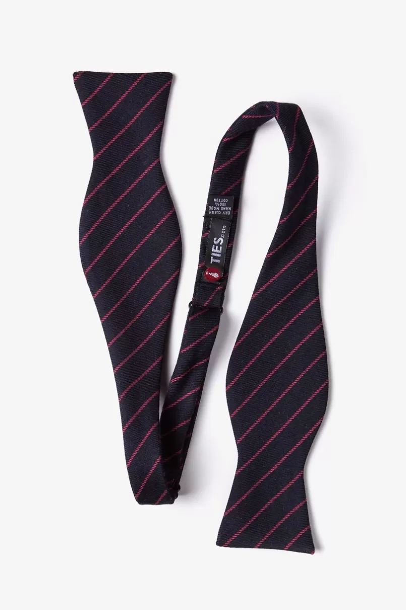 Ties Glenn Heights Red Self-Tie Bow Tie Clearance