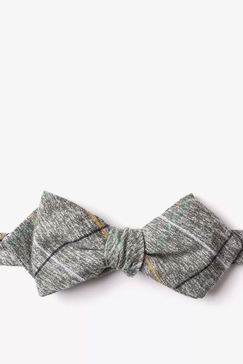 Ties Globe Diamond Tip Bow Tie Green Hot