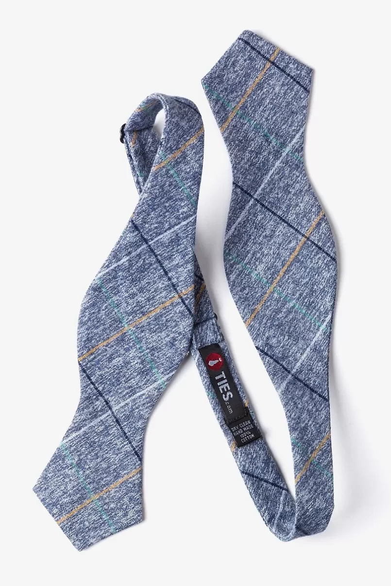 Ties Globe Navy Blue Diamond Tip Bow Tie NavyBlue New