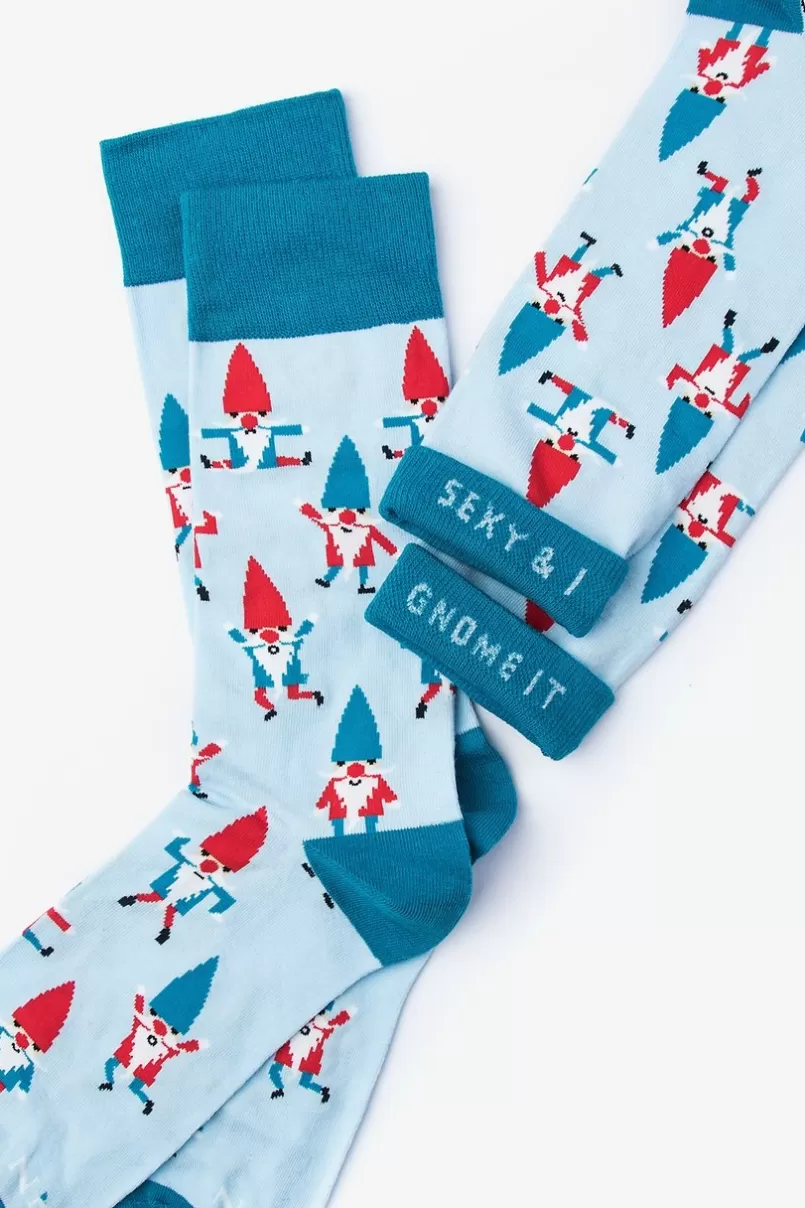 Ties Gnome Light Blue Sock LightBlue Online