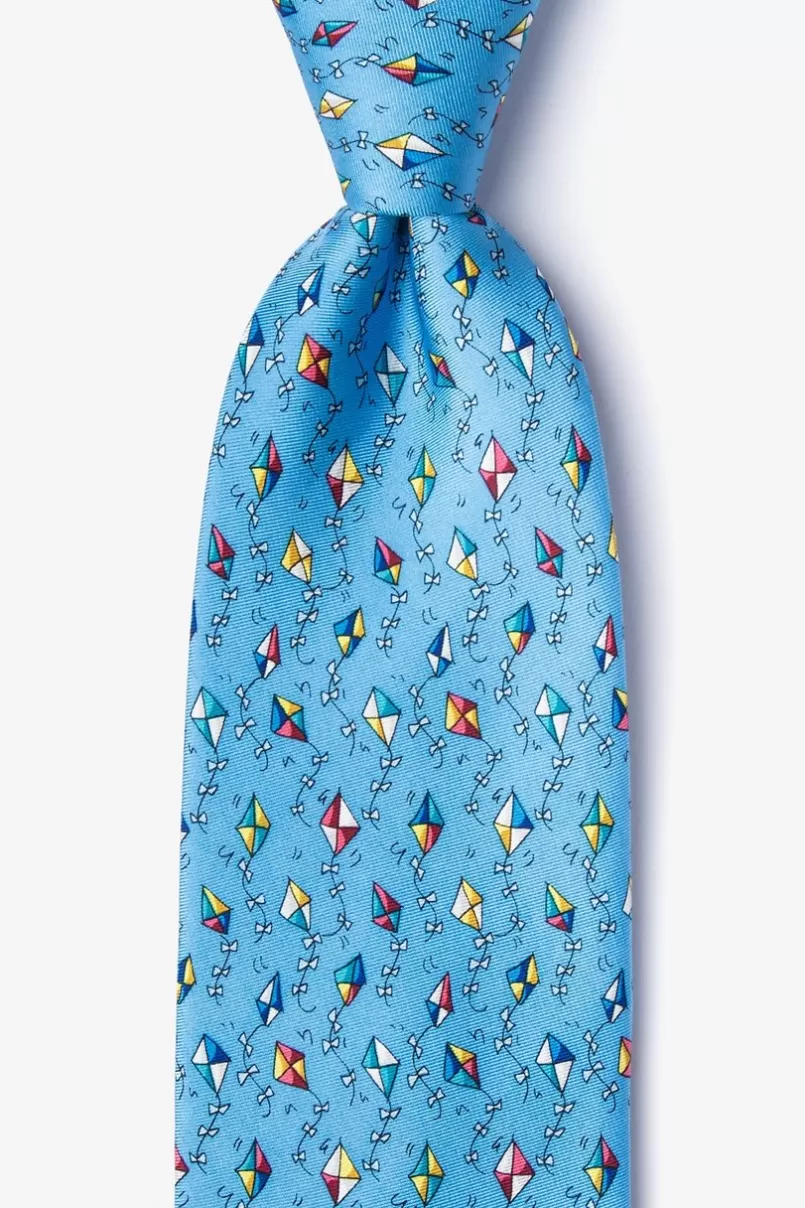 Ties Go Fly A Kite Light Blue Tie Discount