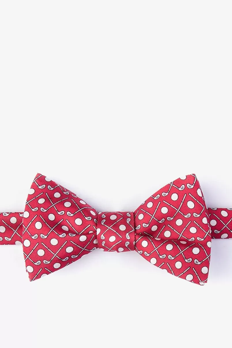 Ties Goin' Clubbing Red Self-Tie Bow Tie Online