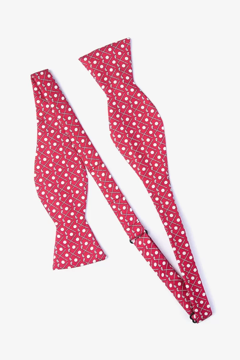 Ties Goin' Clubbing Red Self-Tie Bow Tie Online