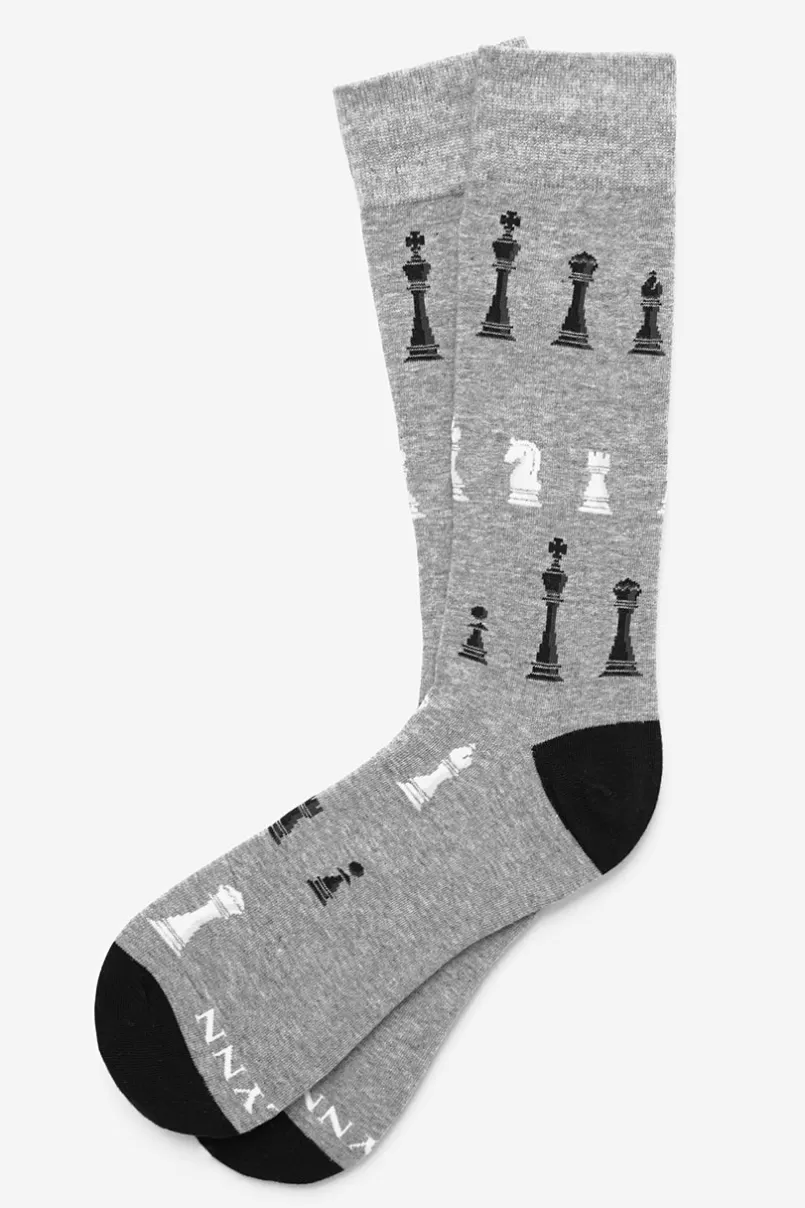 Ties Got Moves Gray Sock New