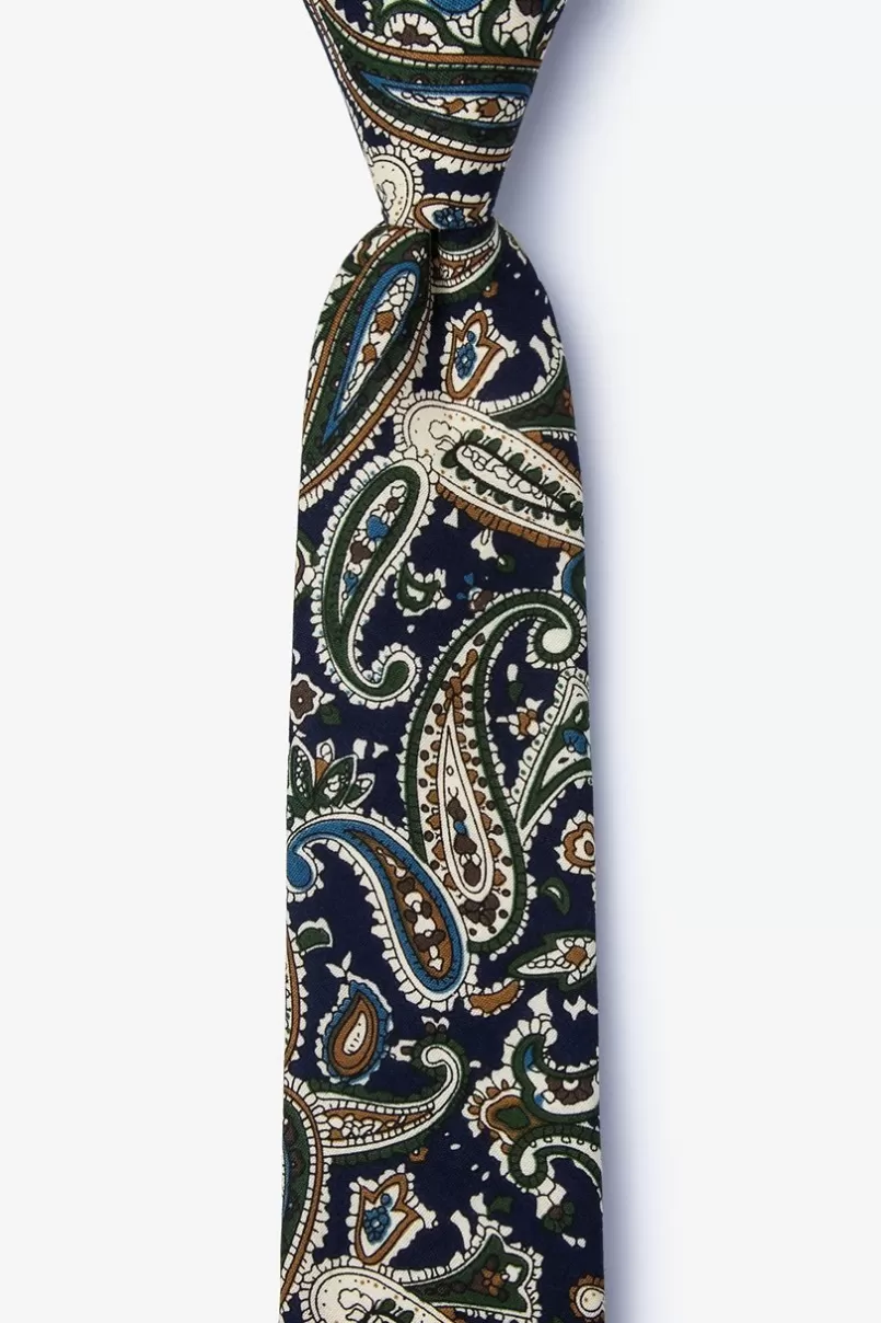 Ties Grainger Navy Blue Skinny Tie Best