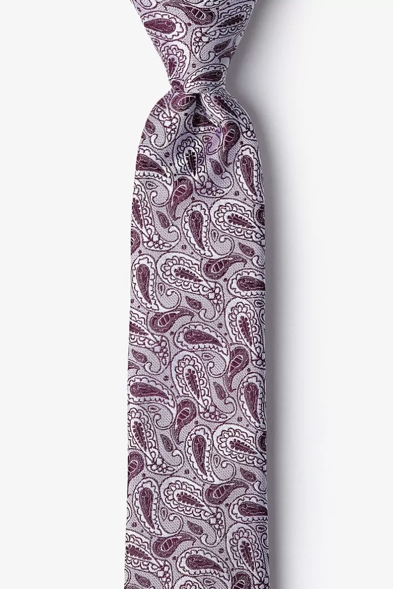 Ties Grande Silver Skinny Tie Online