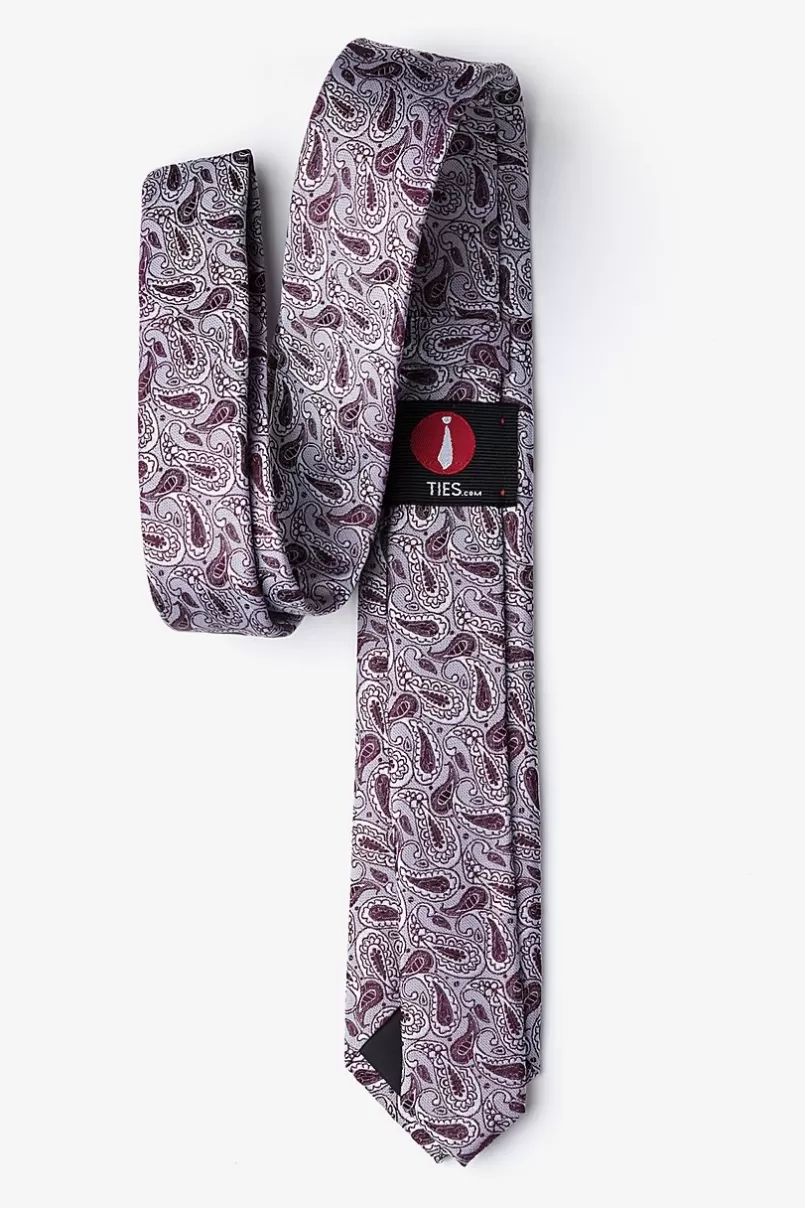 Ties Grande Silver Skinny Tie Online
