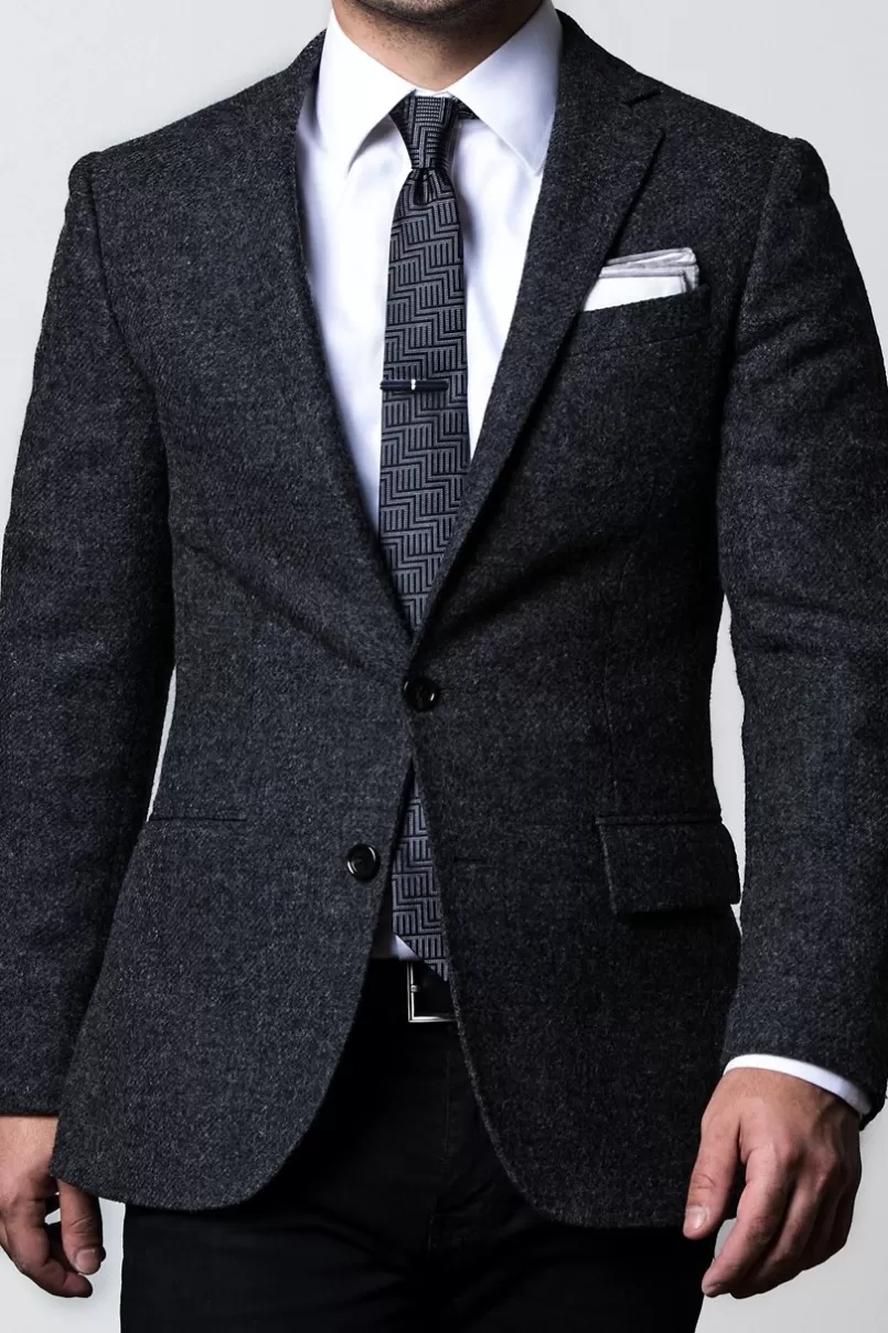 Ties Gray Edged Linen White Pocket Square White&LightGray Sale