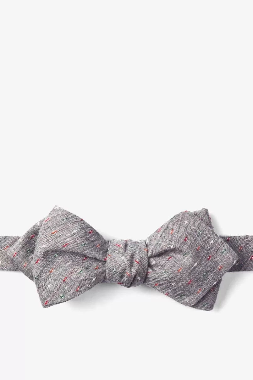 Ties Gray Pennington Dash Diamond Tip Bow Tie Cheap
