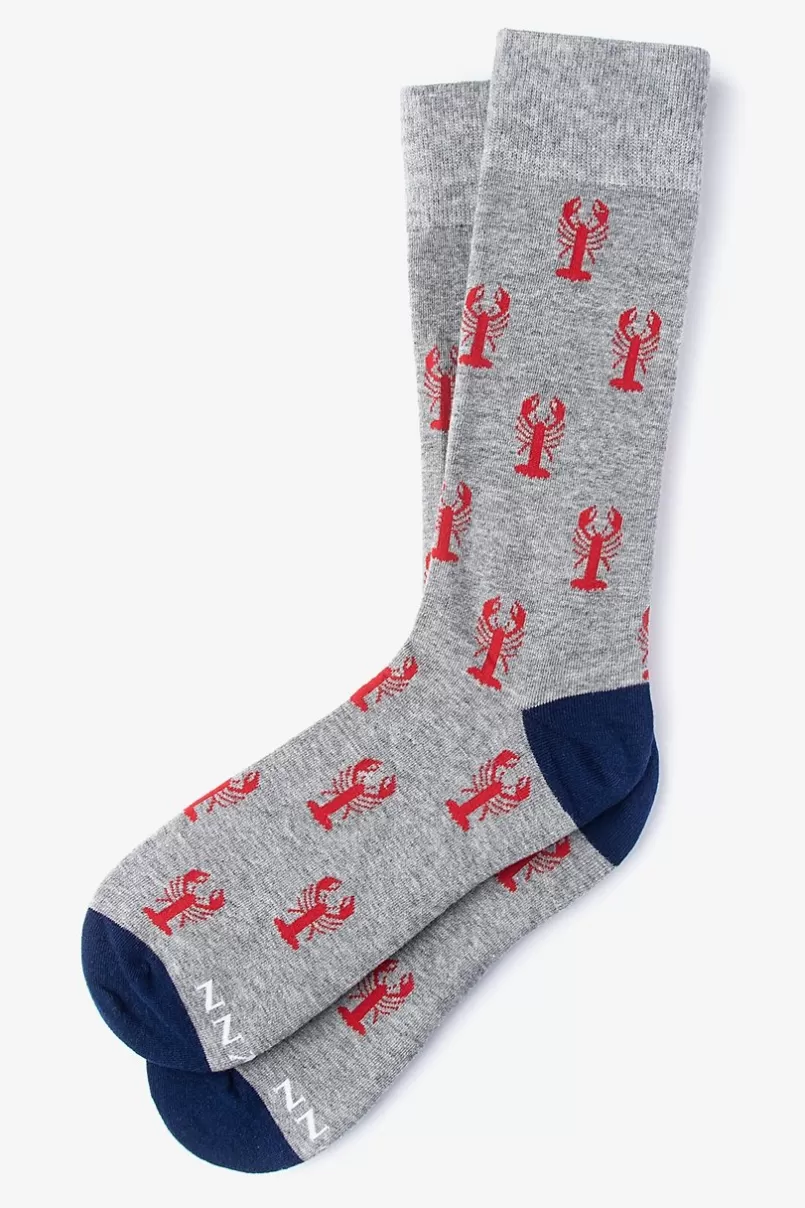 Ties Great Catch Sock Gray Shop