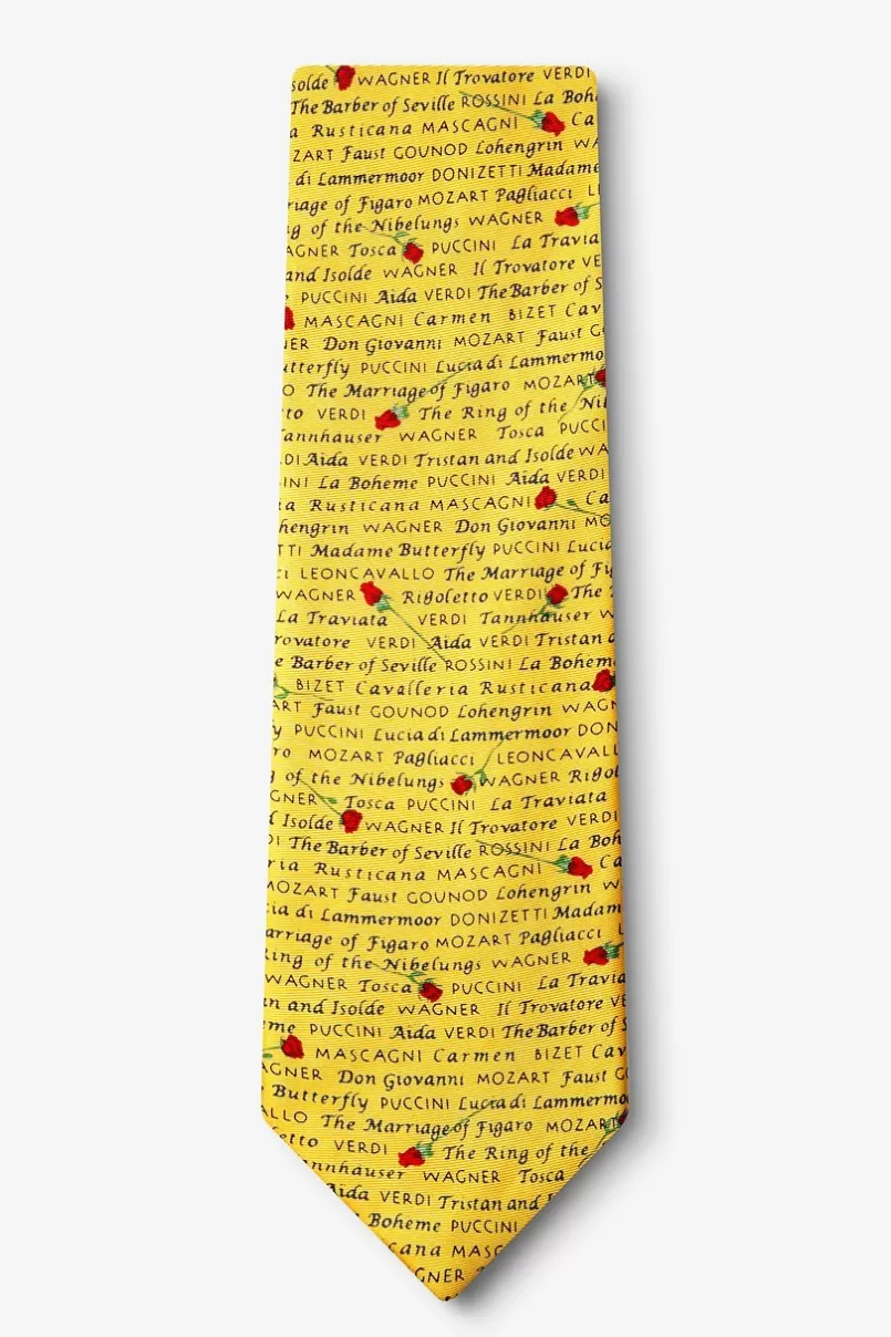 Ties Great Operas Yellow Tie Discount