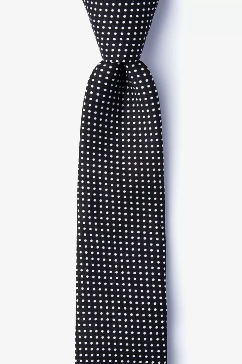 Ties Gregory Skinny Tie Black New