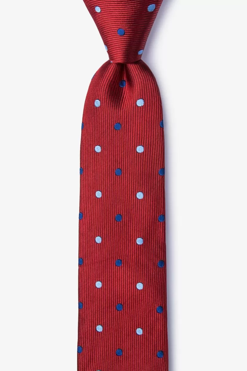 Ties Grizzly Skinny Tie Red New