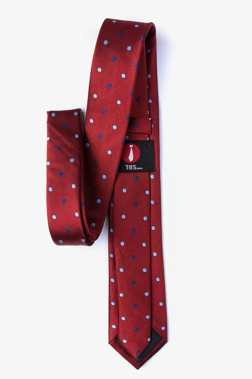 Ties Grizzly Skinny Tie Red New