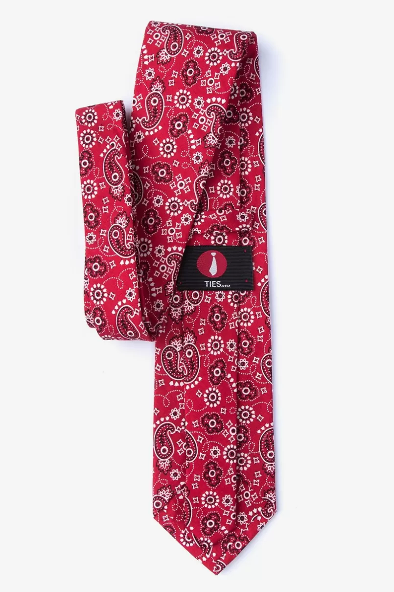 Ties Grove Extra Long Tie Red Flash Sale