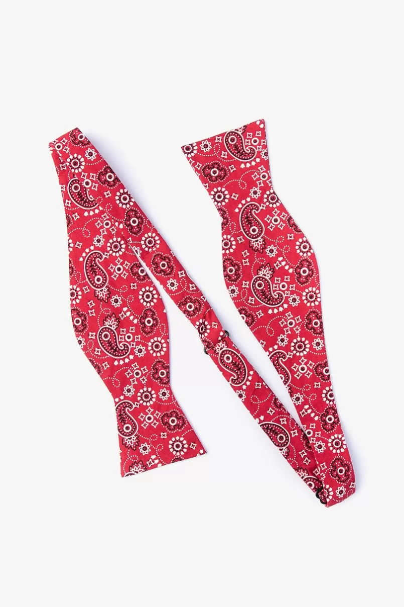 Ties Grove Self-Tie Bow Tie Red Hot
