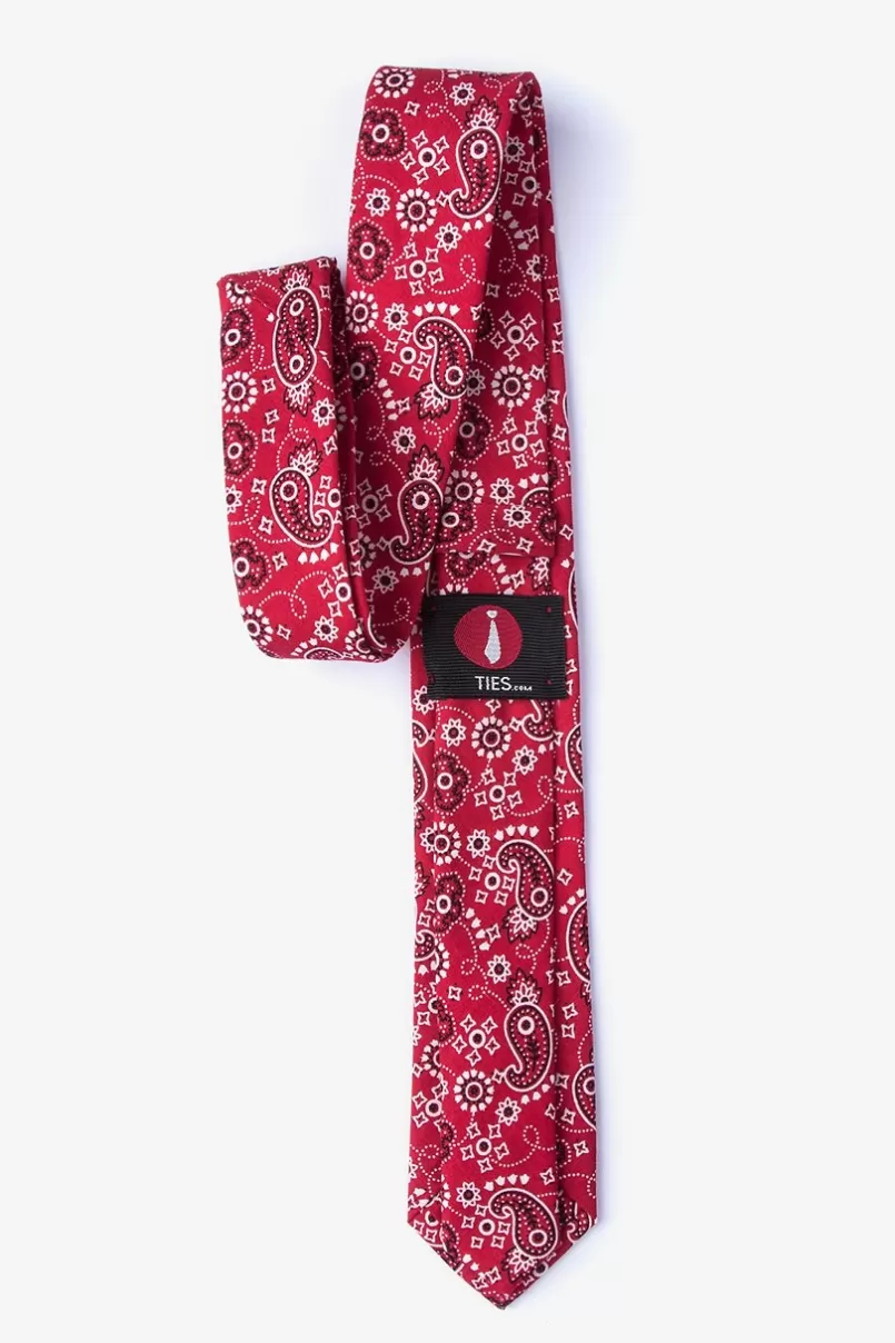 Ties Grove Skinny Tie Red Cheap