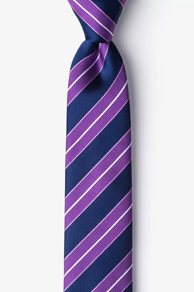 Ties Hainan Purple Skinny Tie Sale