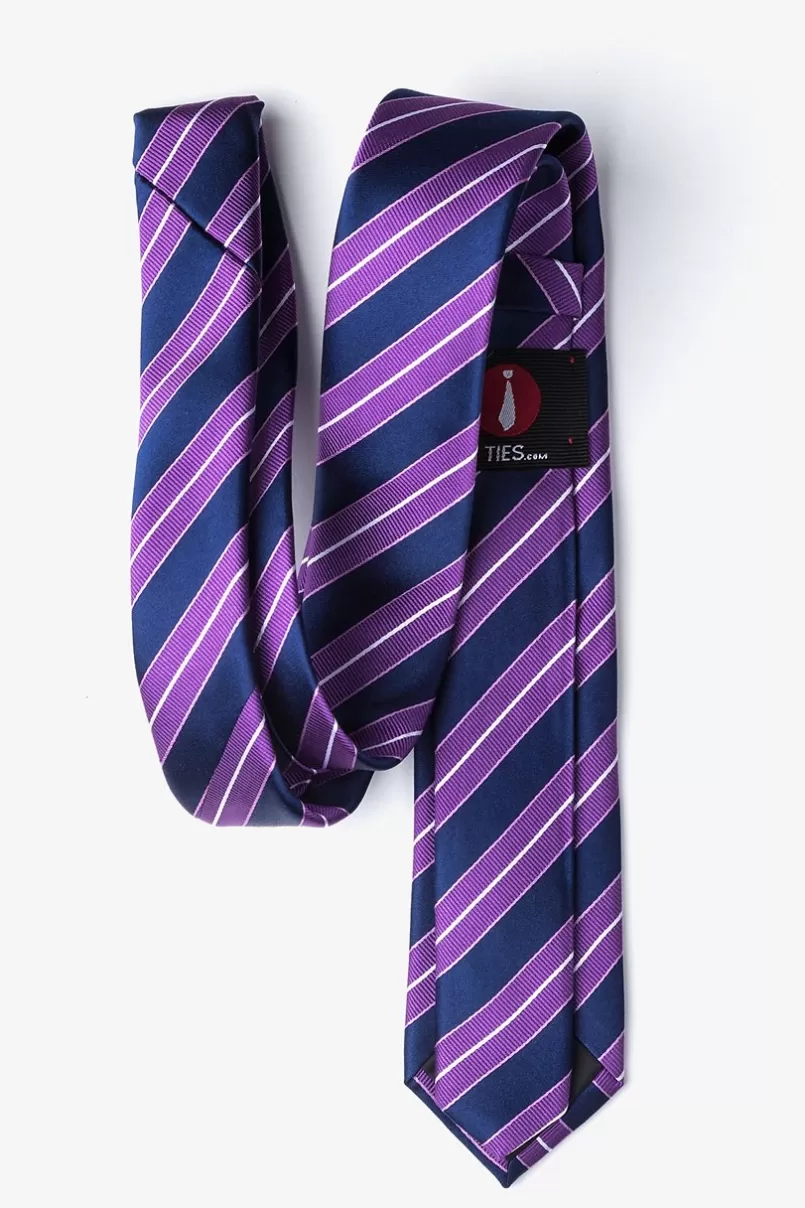 Ties Hainan Purple Skinny Tie Sale