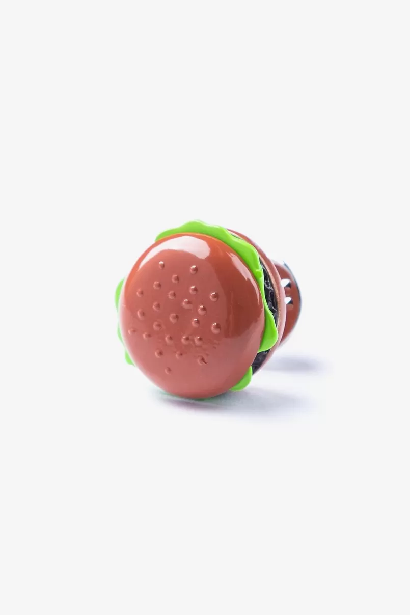 Ties Hamburger Brown Lapel Pin Best