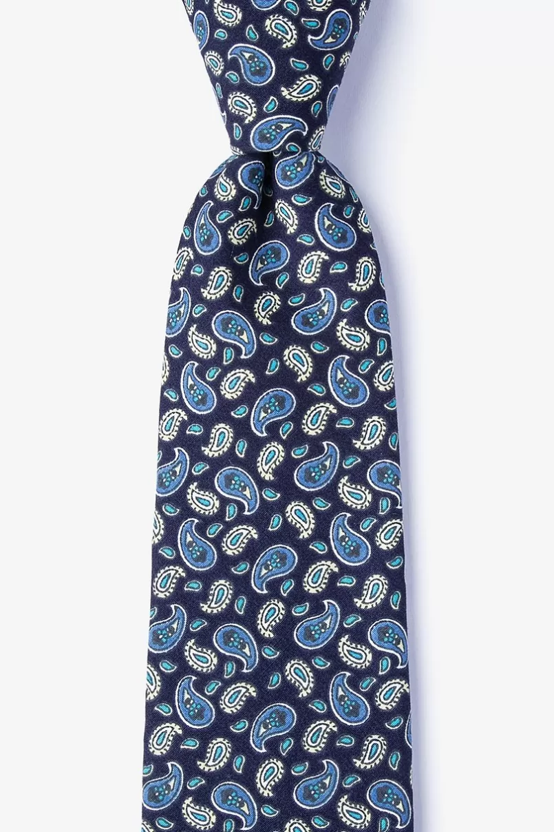 Ties Hamilton Navy Blue Extra Long Tie Shop