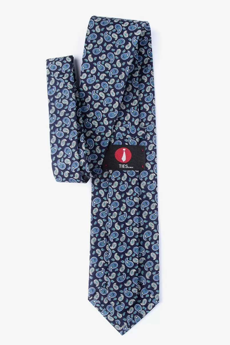 Ties Hamilton Navy Blue Extra Long Tie Shop