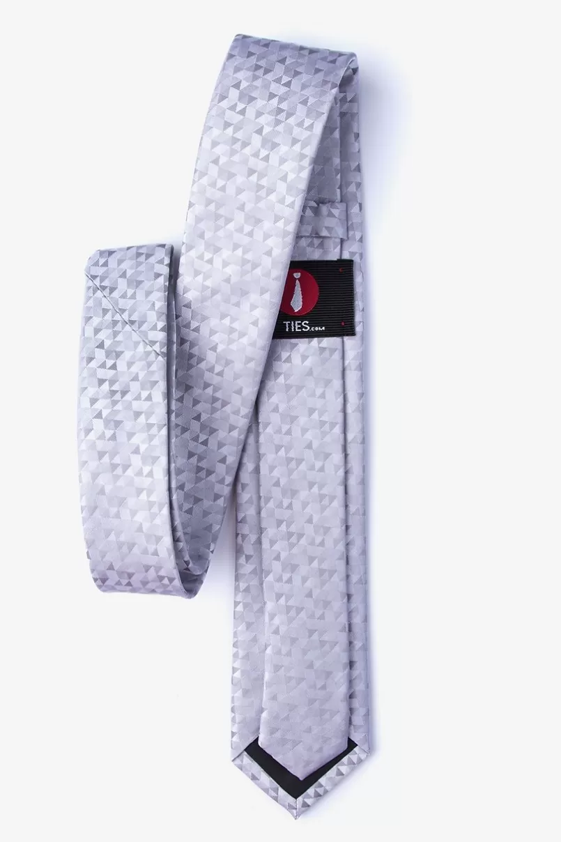 Ties Harrington Skinny Tie Gray Cheap