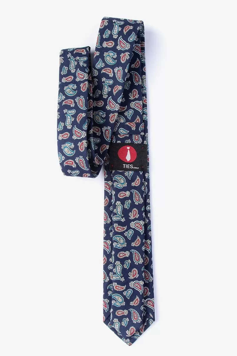 Ties Harrison Navy Blue Skinny Tie New