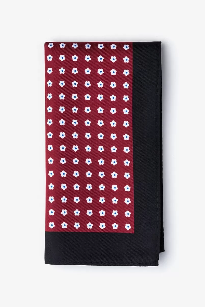 Ties Harry Red Pocket Square Clearance