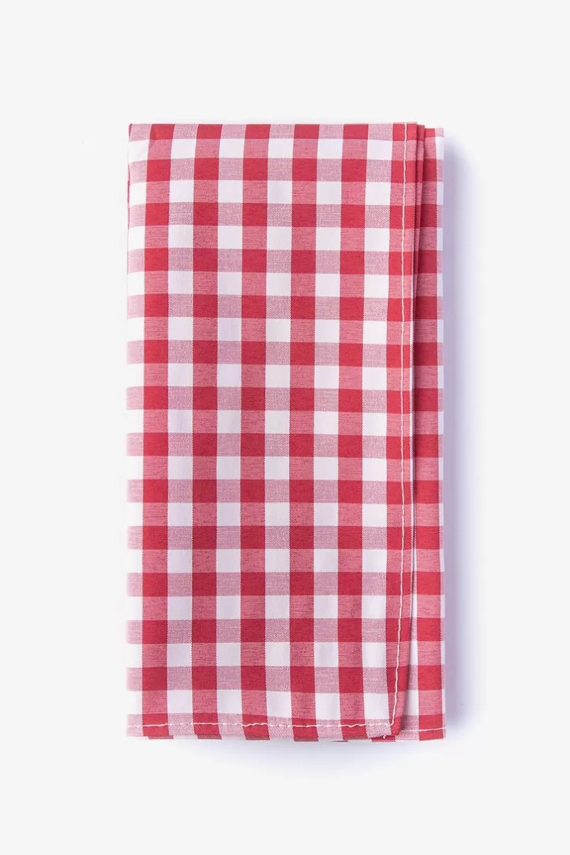 Ties Heath Pocket Square Red Flash Sale