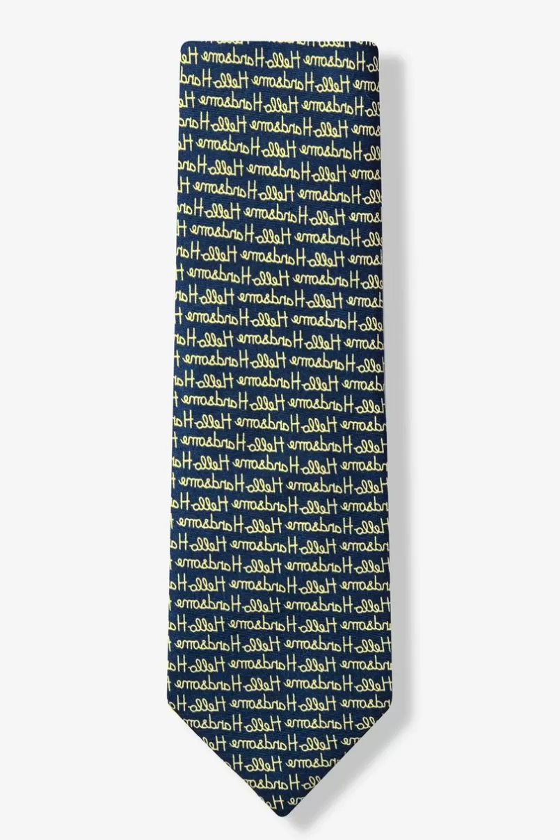 Ties Hello Handsome Navy Blue Tie Best