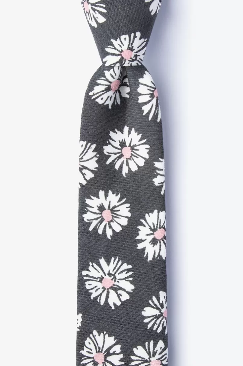 Ties Hinton Skinny Tie Gray Fashion