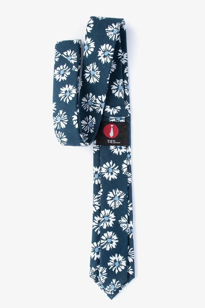 Ties Hinton Navy Blue Skinny Tie NavyBlue Sale
