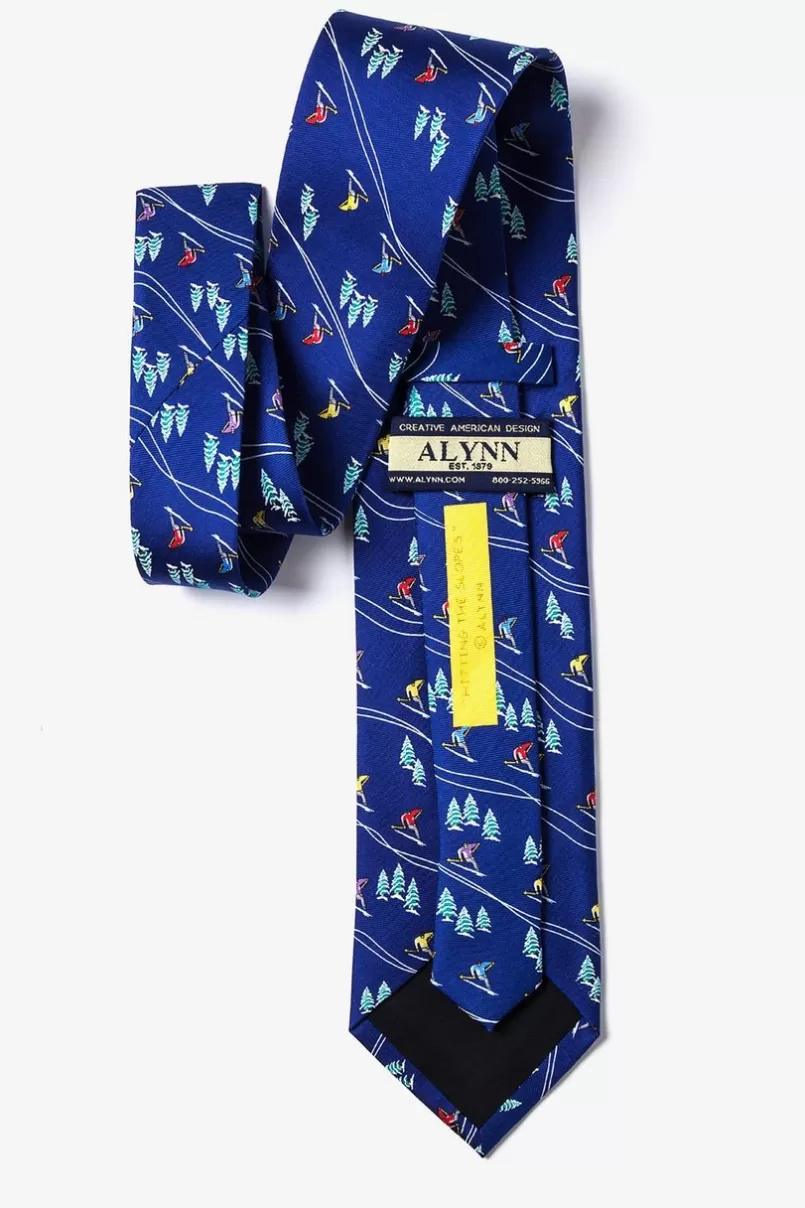 Ties Hitting the Slopes Navy Blue Tie Outlet