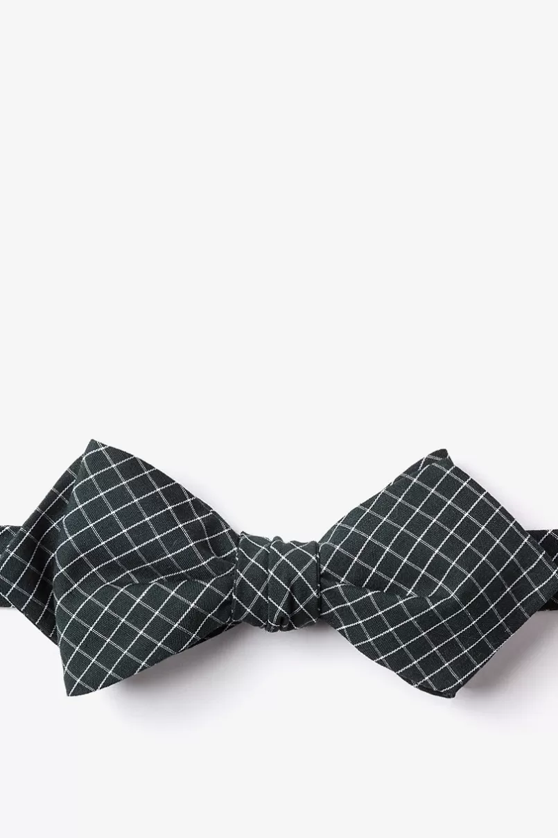 Ties Holbrook Diamond Tip Bow Tie Green Sale