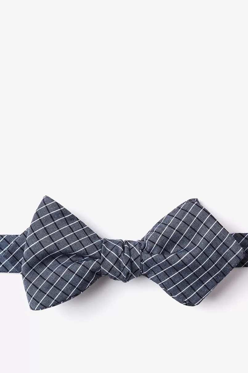 Ties Holbrook Navy Blue Diamond Tip Bow Tie NavyBlue Shop