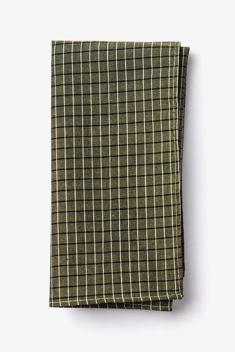 Ties Holbrook Pocket Square Sage Flash Sale