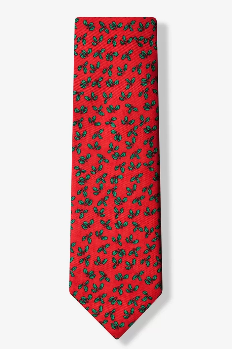Ties Holly Mini Red Tie Clearance