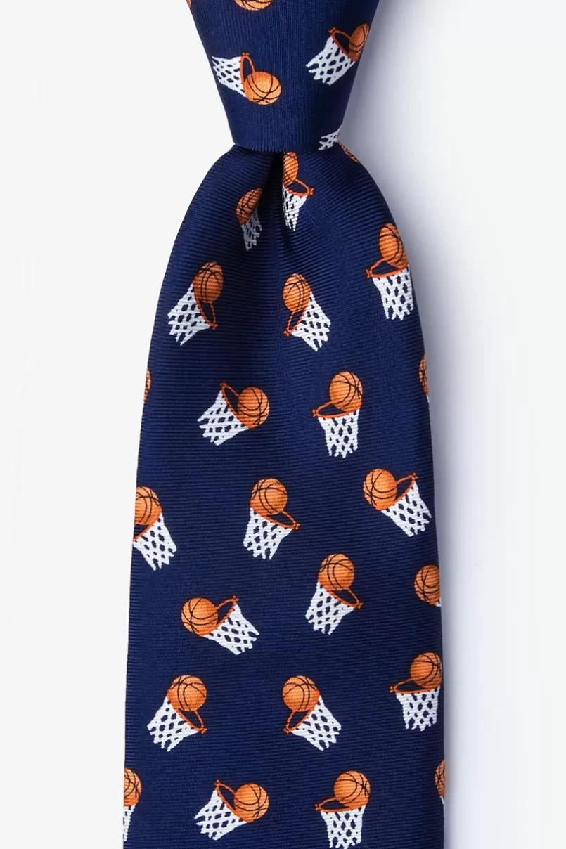Ties Hoops Navy Blue Tie Hot