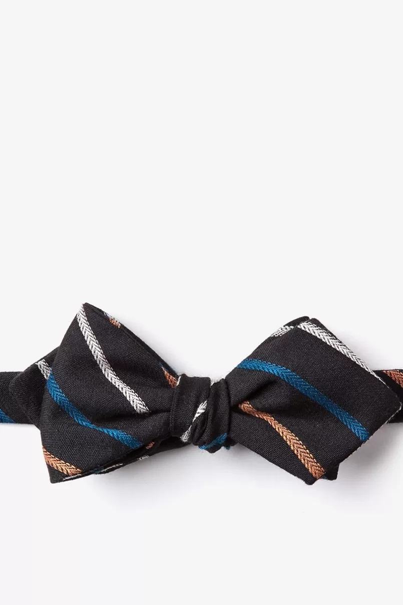 Ties Houston Black Diamond Tip Bow Tie Fashion