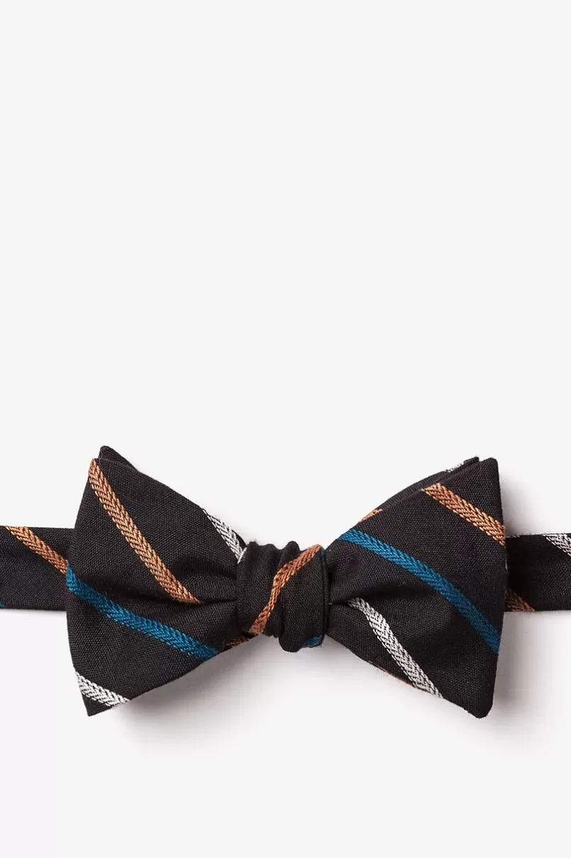 Ties Houston Black Self-Tie Bow Tie Cheap