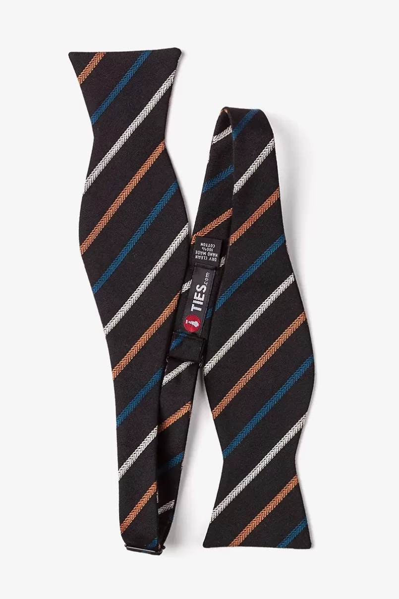 Ties Houston Black Self-Tie Bow Tie Cheap