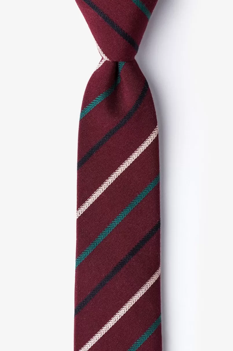 Ties Houston Burgundy Skinny Tie Sale